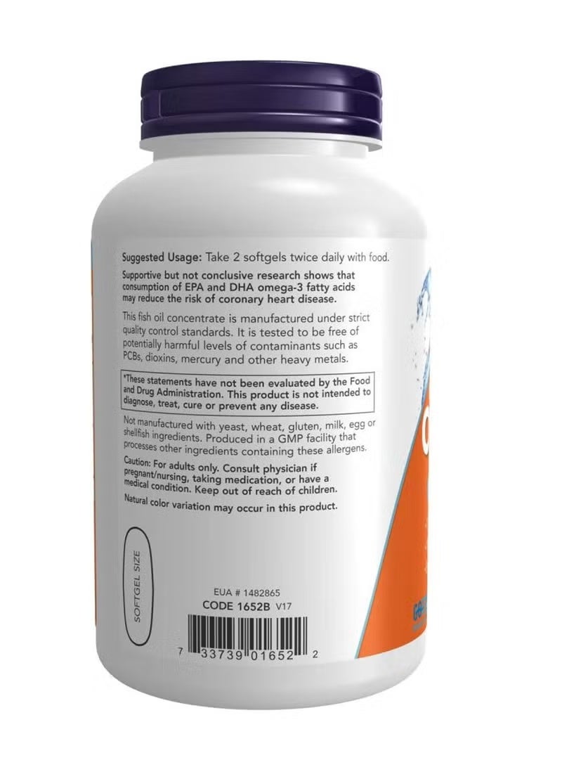now Omega 3 Fish Oil 200 Softgels - Image 5