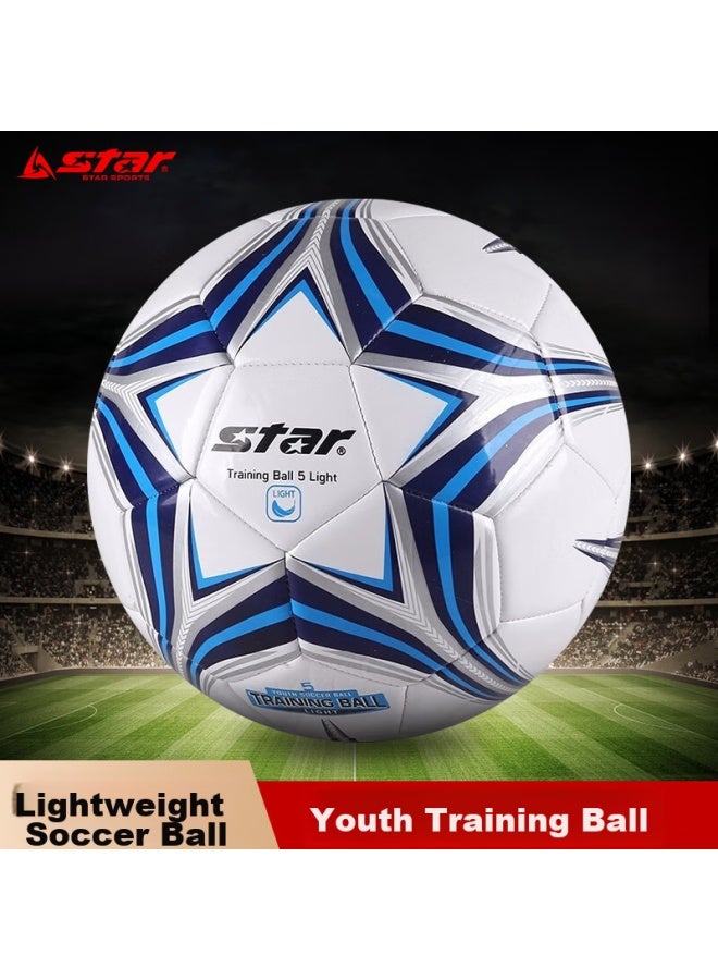 Star Soccer Ball Size 5 For Adults And Youth Training, Durable, Wear-resistant, Lightweight Sb8145l-07 - Image 1