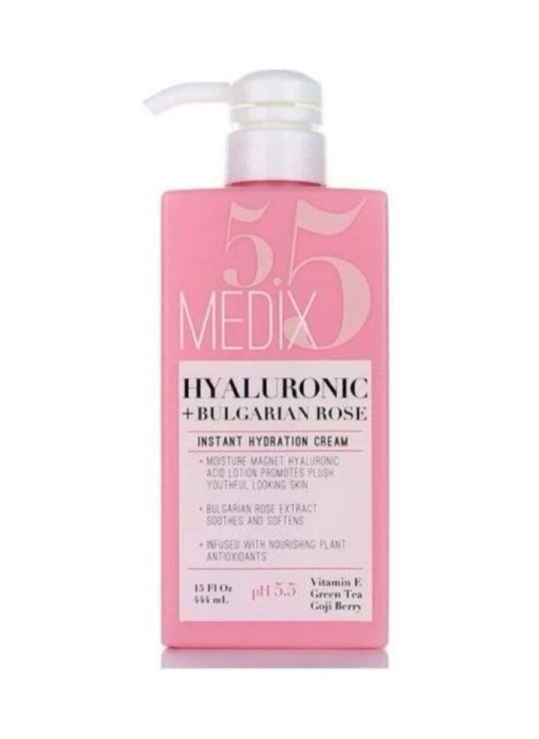 Medix 5.5 Hyaluronic + Bulgarian Rose Instant Hydration Cream – Deep Moisturizing & Soothing Lotion for Youthful, Soft Skin (444mL) - pzsku/Z93D88628E92300B47253Z/45/_/1739001013/562346b1-6ad1-4b04-86f4-b8fbb3f15d6c