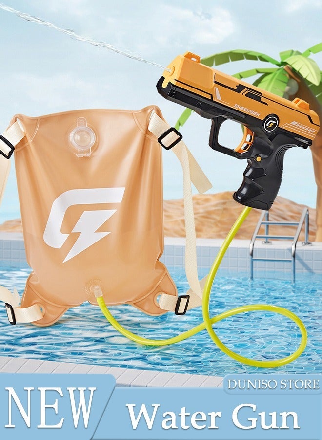 DUNISO Backpack Electric Water Gun for Kids, Large Capacity Squirt Guns, Portable Water Blaster Water Backpack Squirt Toy for Kids Beach Toys for Kids Kid Pool Plastic Summer Beach Child Spray Water - Image 1