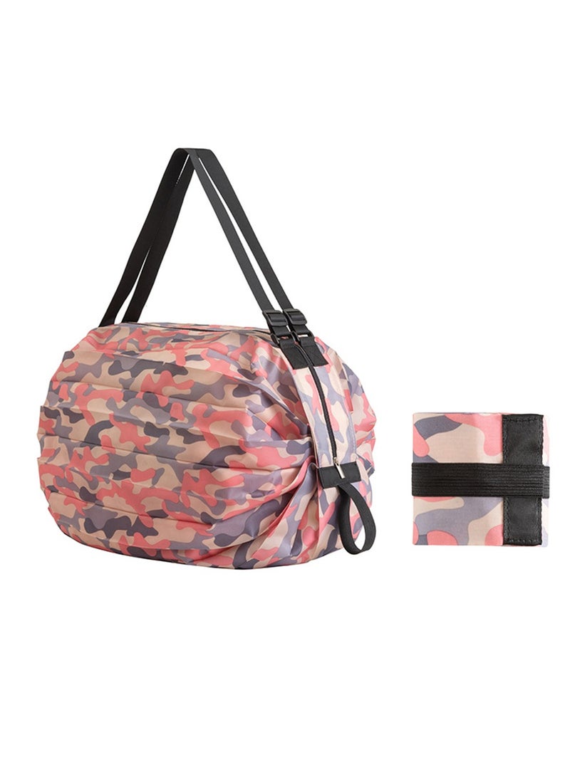 1 Pack Portable Reusable Grocery Bags, Folding Tote Shopping Bag Fits in Pocket, Washable Waterproof Tote Bags Shoulder Bags ﻿  - Image 1