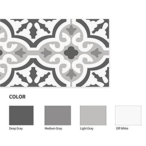 funlife 14 Strips Peel and Stick Stair Risers Stickers, Self Adhesive Vinyl Stair Stickers Decals, Staircase Murals Decor for Steps, 39.37"X7.09", Moroccan Pattern - Image 3
