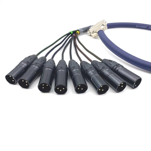BOUUNCIY DB25 to XLR Male Snake Cable DB25 Male to 8 Channel XLR 3Pin Male Balanced Snake Cable DSub Snake Cable Patch Bay Interface Modular Cable 1 Meter328ft - Image 3