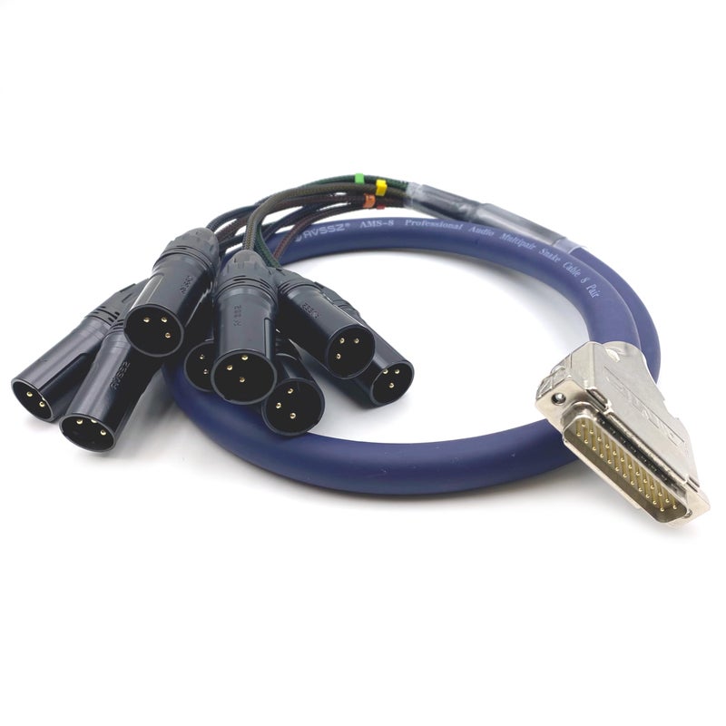 BOUUNCIY DB25 to XLR Male Snake Cable DB25 Male to 8 Channel XLR 3Pin Male Balanced Snake Cable DSub Snake Cable Patch Bay Interface Modular Cable 1 Meter328ft - Image 2