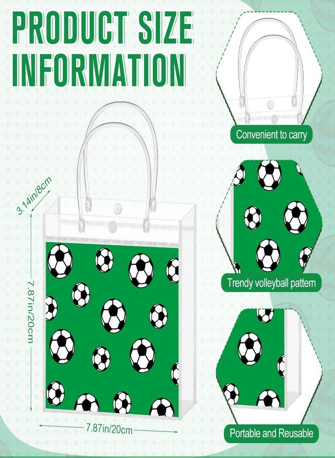 Reallnaive 18 Pcs Soccer Party Gift Set Include 6 Soccer Plastic Cups Bulk with Lid Straw 6 Soccers Cooling Towel 6 Soccers Transparent Goodie Bag for Sport Birthday Team Party Favors - Image 2