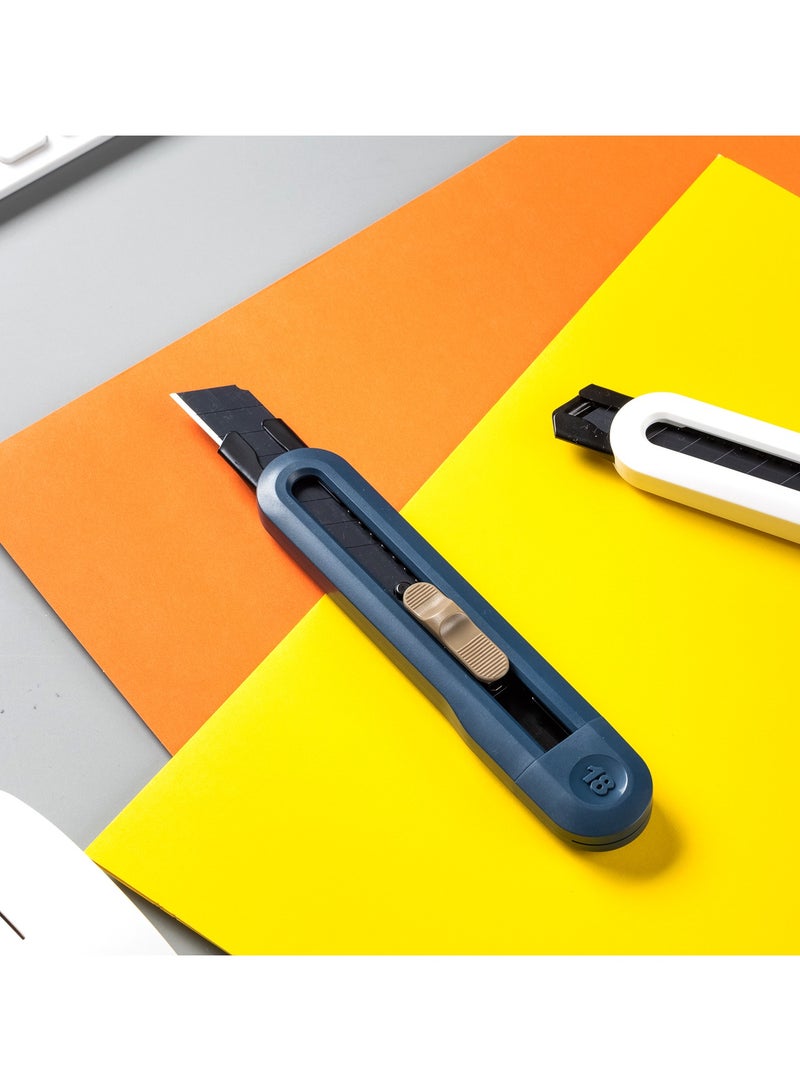 Deli Nusign ENS062 Heavy-Duty Snap-Off Cutter with SK5 Edge & Breakaway Cover - Blue - Image 5