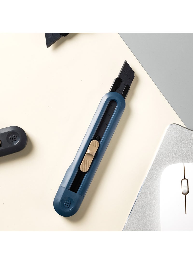 Deli Nusign ENS062 Heavy-Duty Snap-Off Cutter with SK5 Edge & Breakaway Cover - Blue - Image 4