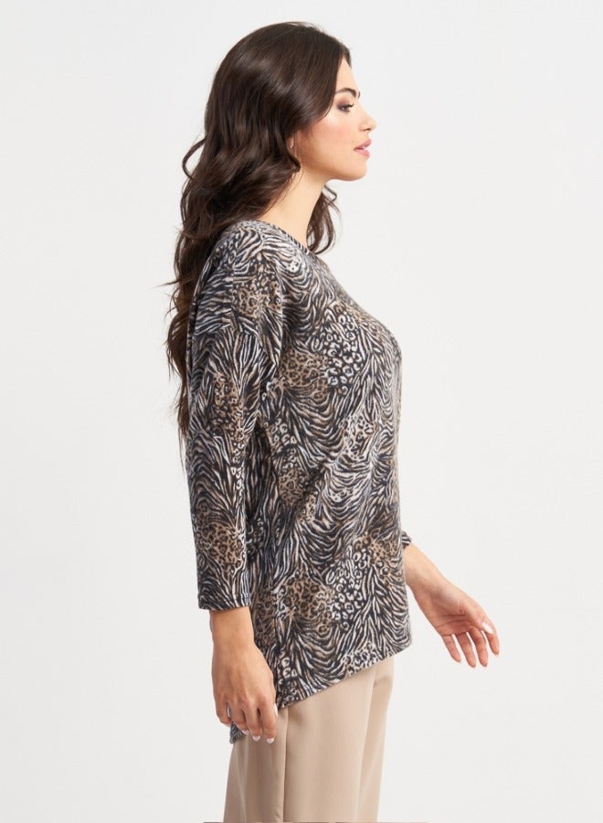 HaILYS Animal Print Knit Top - Image 3