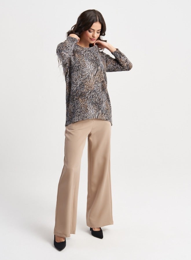 HaILYS Animal Print Knit Top - Image 5