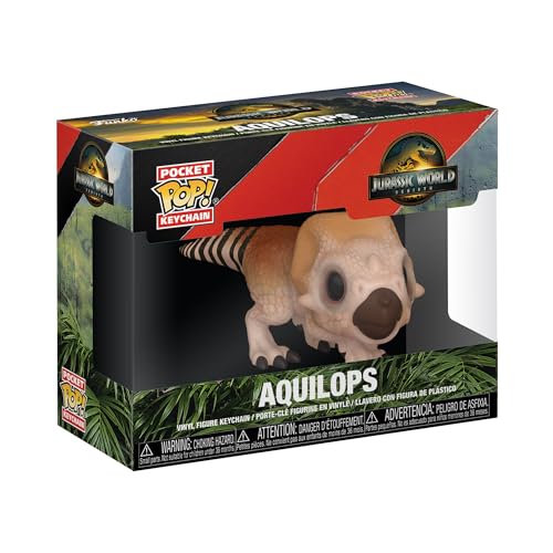 Funko Pop Keychain Jurassic World Rebirth Aquilops Novelty Keyring Collectable Mini Figure Stocking Filler Gift Idea Official Merchandise Movies Fans Backpack Decor - Image 5