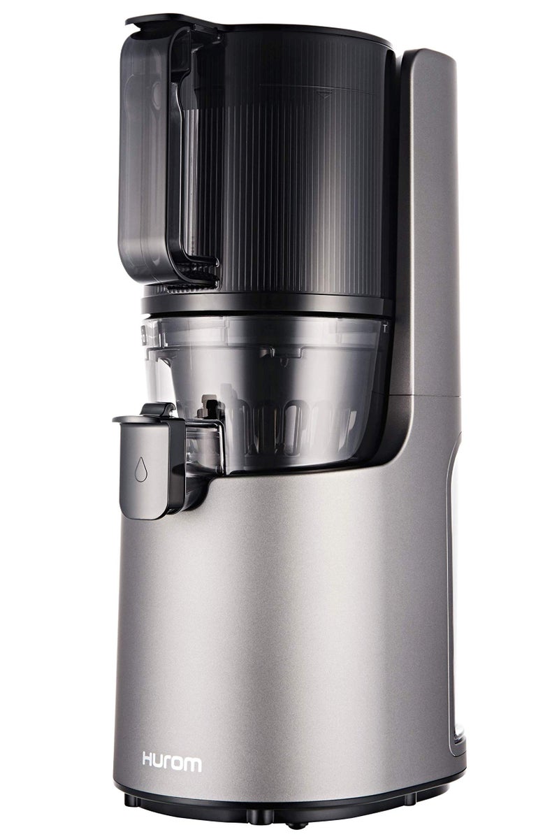 Hurom Hurom H200 Electronic Slow Juicer Machine Silver  Self Feeding w Big Mouth Hopper to Fit Whole Fruits  Vegetables  Healthy Living  Easy Rinse Clean No Scrub BPA Free Easy Assembly 