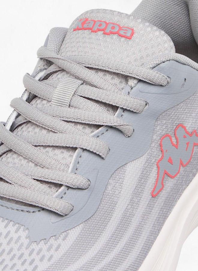 Kappa Women's Logo Print Sports Shoes with Lace-Up Closure - Image 4