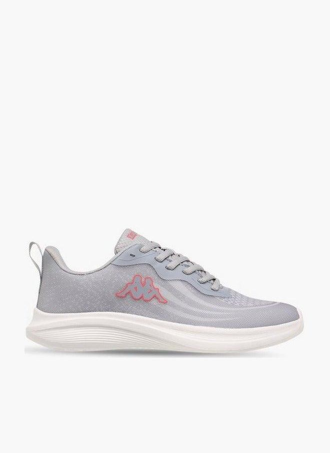 Kappa Women's Logo Print Sports Shoes with Lace-Up Closure - Image 3
