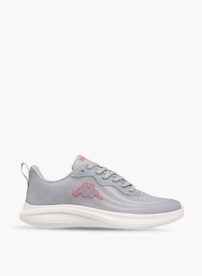 Kappa Women's Logo Print Sports Shoes with Lace-Up Closure - Image 2