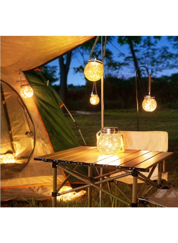 GOGOGO Solar Lantern, 2 Pack Halloween Christmas Outdoor Lanterns with 30 LED Waterproof Garden Decor Patio Solar Lights Outdoor Decorative Backyard Solar Lanterns Outdoor Hanging ( Warm Light ) - Image 5