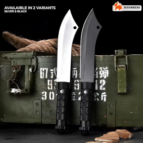 BISONBERG Kitchen Meat Knife for Chopping, Dicing and Mincing for Home Kitchen & Outdoor Camping - Image 3