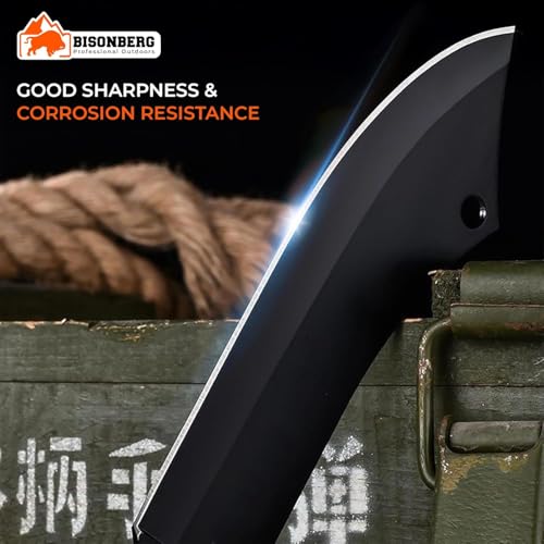 BISONBERG Kitchen Meat Knife for Chopping, Dicing and Mincing for Home Kitchen & Outdoor Camping - Image 4