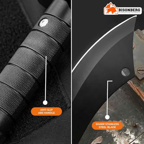 BISONBERG Kitchen Meat Knife for Chopping, Dicing and Mincing for Home Kitchen & Outdoor Camping - Image 2