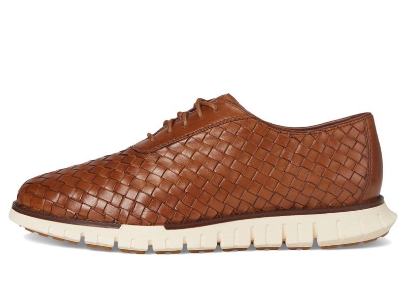 Cole Haan Men's Zerogrand Remastered Woven Oxfords, British Tan/Dark Natural/Ivory, 10.5-M US - Image 4