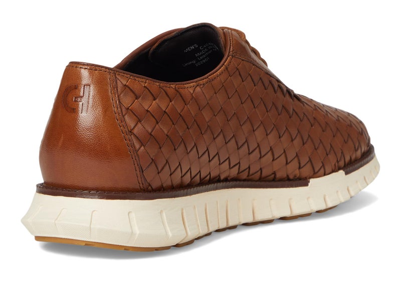 Cole Haan Men's Zerogrand Remastered Woven Oxfords, British Tan/Dark Natural/Ivory, 10.5-M US - Image 5