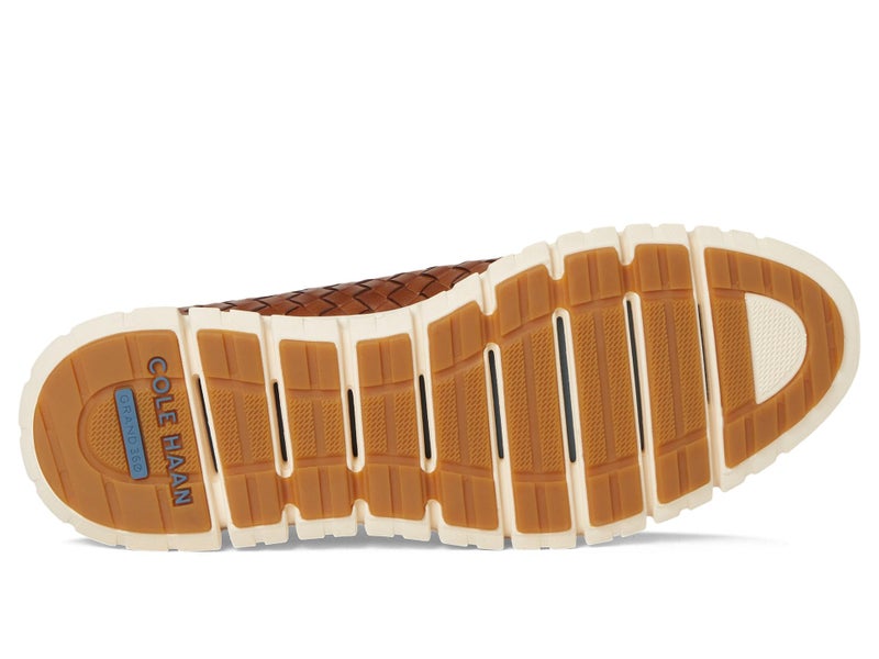 Cole Haan Men's Zerogrand Remastered Woven Oxfords, British Tan/Dark Natural/Ivory, 10.5-M US - Image 3