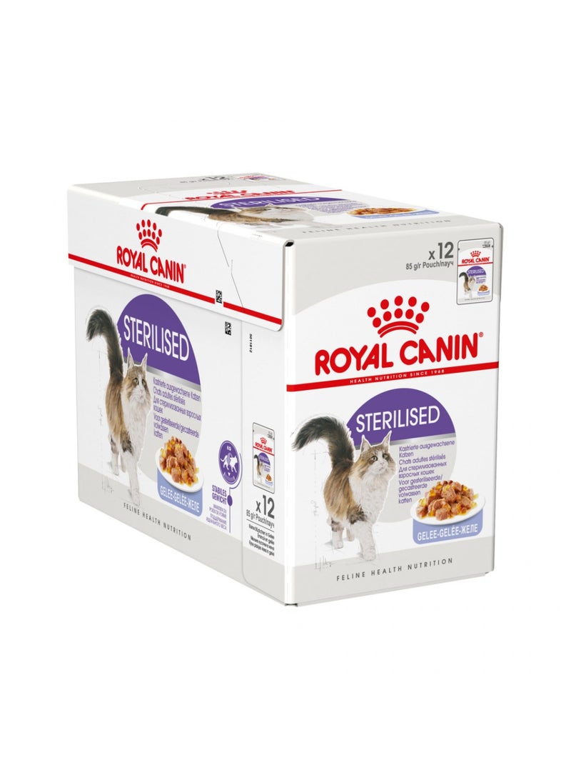 رويال كانين طعام رويال كانين للقطط الصحية المعقم جيلي ويت نيوتريشن - ١٢ × ٨٥ جم - Image 1