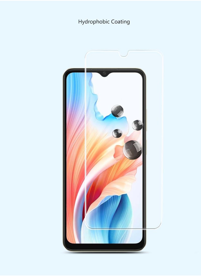 Techie - HD Tempered Glass Screen Protector for Oppo A38 - Anti Reflection Anti Bubbles 9H Hardness 0.33 mm Rounded Edges Easy Installation - Image 1