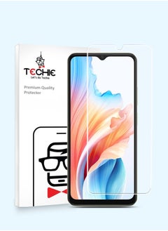 HD Tempered Glass Screen Protector for Oppo A38 - Anti Reflection Anti Bubbles 9H Hardness 0.33 mm Rounded Edges Easy Installation