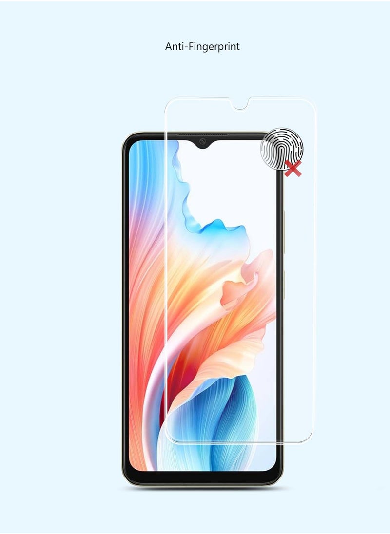 Techie - HD Tempered Glass Screen Protector for Oppo A38 - Anti Reflection Anti Bubbles 9H Hardness 0.33 mm Rounded Edges Easy Installation - Image 1