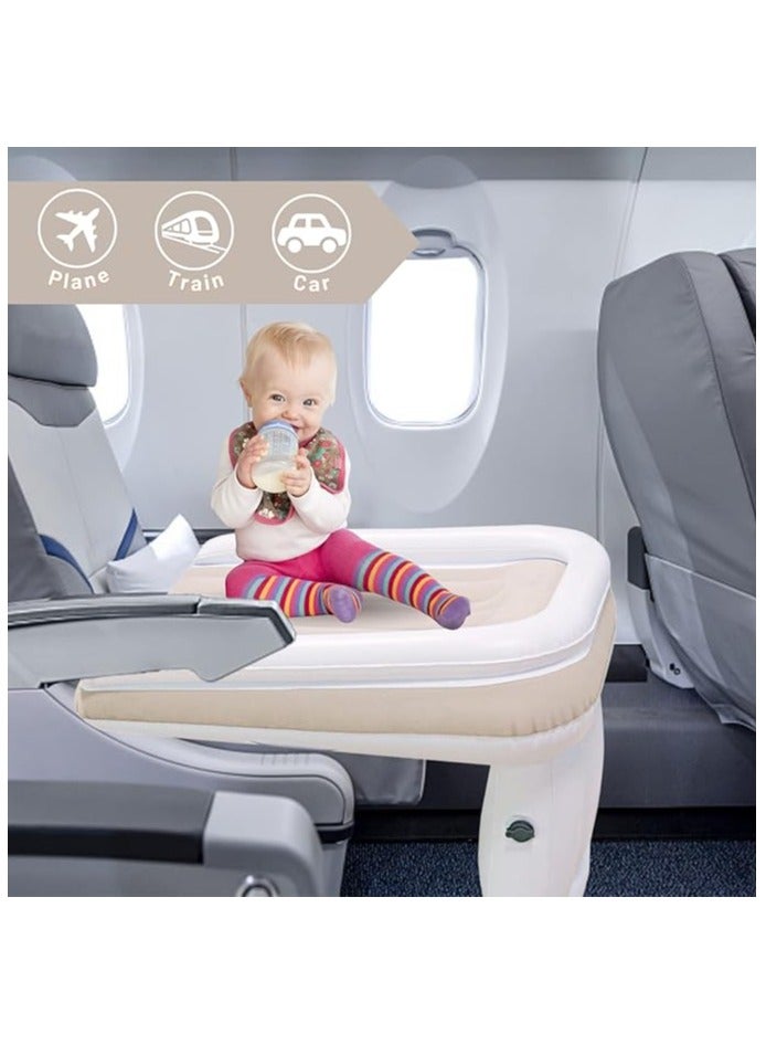 سرير سيارة قابل للنفخ للأطفال الصغار، سرير طائرة للسفر مع مضخة يدوية، سرير أطفال Fly Traval يناسب معظم مقاعد الطائرات، مقعد سيارة لسفر مريح للأطفال الصغار، آمن للاستخدام سرير نوم للأطفال - Image 2