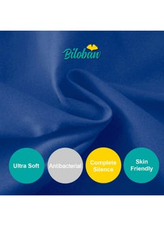 Biloban Biloban Pack and Play Sheets Fitted, 2 Pack Portable Playard Sheets, Ultra Soft Microfiber Pack and Play Sheets | Mini Crib Sheet, White & Navy, Preshrunk  - Image 5