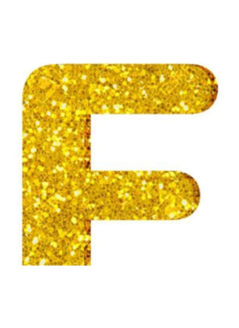 بارتي فن بالون احباط 40 حرف (F) بالون رقائق معدنية كبير قابل للنفخ للحفلات وأعياد الميلاد واحتفالات الذكرى السنوية والاحتفالات لمسة نهائية معدنية لامعة متينة قابلة لإعادة الاستخدام مثالية لبالونات الأبجدية - Image 2