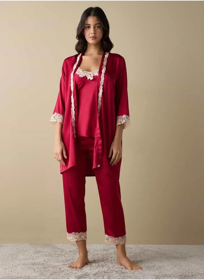 فاف Lace Detail 5-Piece Pyjama Set