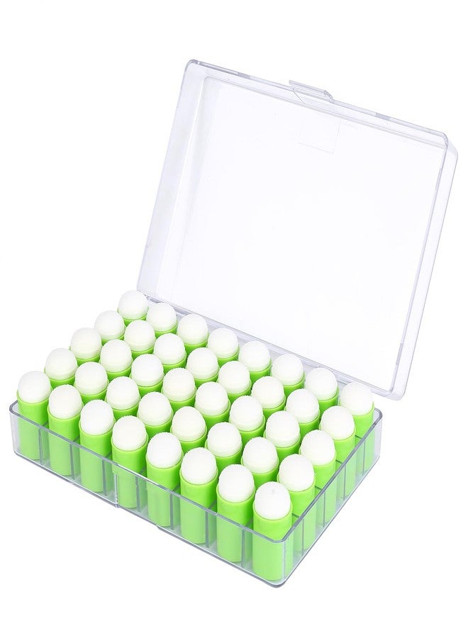 LOONENG 40 Pieces Sponges Daubers with Storage Case - Finger Sponge Daubers with Soft Sponge Head - Perfect for Painting, Drawing, Stenciling, Card Making and More - Image 1