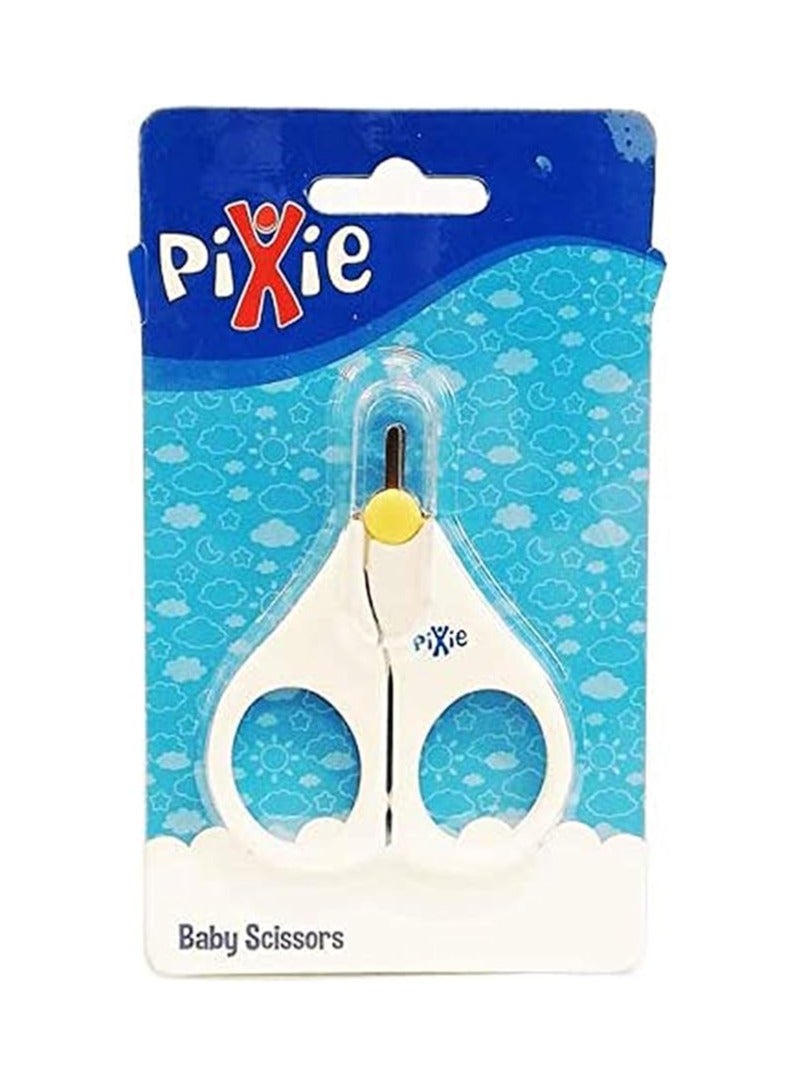 Pixie Baby Scissors + Nail Clipper - White/Pink, Pack Of 2 - Image 3