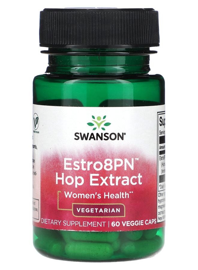 SWANSON استخراج هوب استرو8PN لصحة المرأة 60 كبسولة نباتية