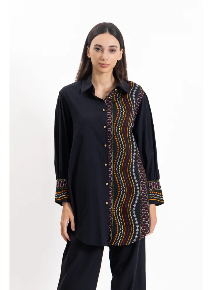 شايبس EMBROIDERED LINEN BLEND SET