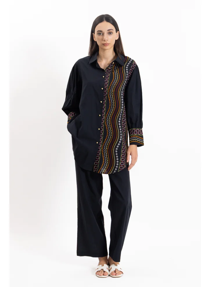 شايبس EMBROIDERED LINEN BLEND SET