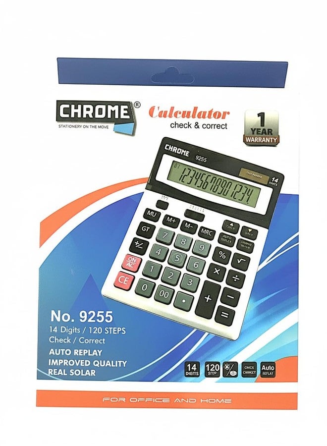 Chrome 9255 Check & Correct Basic Calculator (14 Digit) - Image 3