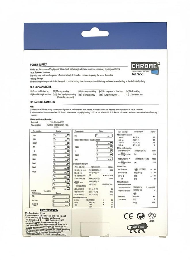 Chrome 9255 Check & Correct Basic Calculator (14 Digit) - Image 4