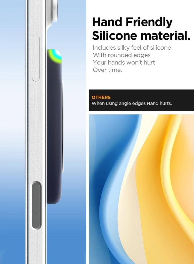 Spigen حامل هاتف سيليكون مغناطيسي قابل للتعديل Nano Pop MagFit مع حلقة دعم متوافقة مع غلاف MagSafe و iPhone 16 Pro Max و 16 Pro و 16 Plus و 15/14/13/12 - توت أزرق - Image 4