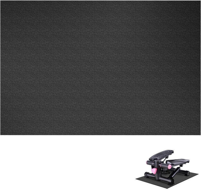 Wiojtry Mini Stair Stepper Mats, Ellipse Machine Non-Slip Mat, Non-Slip Workout Mat for Ellipse Leg Exerciser, Under Desk Ellipticals (Black)(19.69 * 23.62“ - Image 1