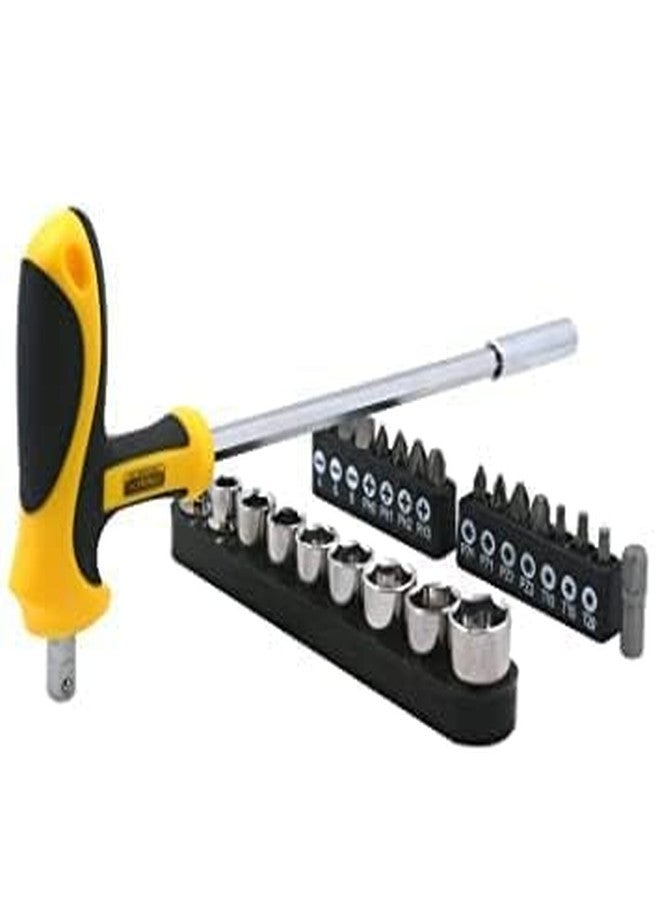 KP2 25 in 1 Multi Bits Hex Socket Wrench Deep Nuts Combination Screwdriver Set | Universal Ratchet Screwdriver Kit | Precision Deep Nut Driver Tool for Home, Car, Bike & DIY Repairs - Image 4