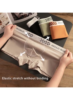 Generic 3 Pcs Men's Trunks Boxer Breathable Shorts Cotton Briefs Fashion Sports Boxer(Size Runs One Size Smaller)  - Image 3