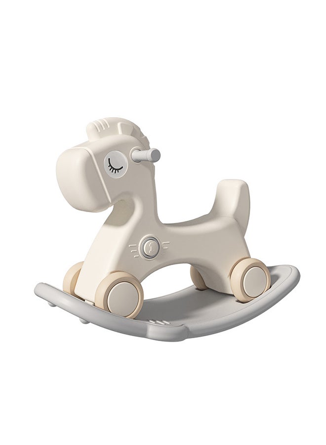 Children's Rocking Toys,Rocking Early Education Wooden Horse,Indoor and Outdoor Toys,Rounded Corners Design,Suitable for Gifts for Children over 2 Years Old