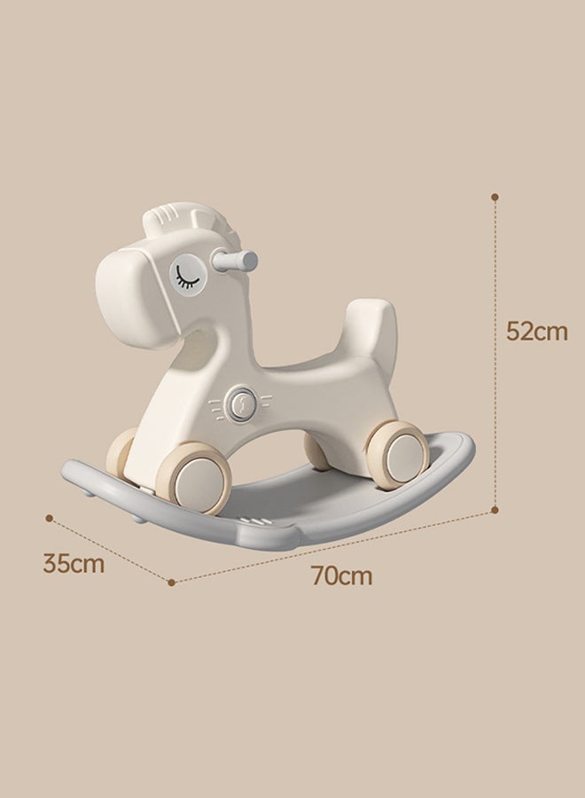 Children's Rocking Toys,Rocking Early Education Wooden Horse,Indoor and Outdoor Toys,Rounded Corners Design,Suitable for Gifts for Children over 2 Years Old