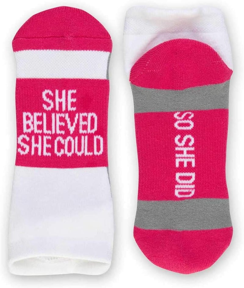 Gone For a Run Inspirational Ankle Socks for Women - Affirmation - Fun Running Socks - Runners Gifts & Motivation - Image 1