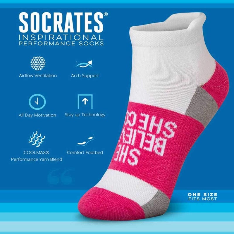 Gone For a Run Inspirational Ankle Socks for Women - Affirmation - Fun Running Socks - Runners Gifts & Motivation - Image 3