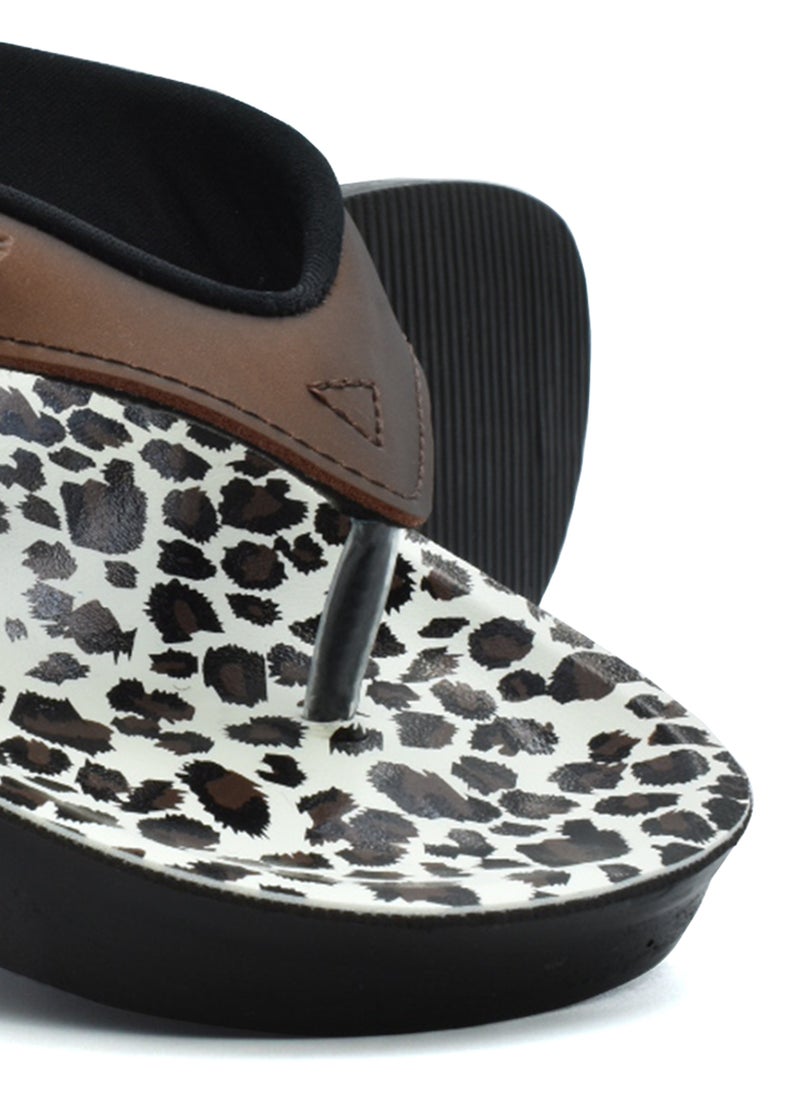 aerosoft - AEROSOFT A0846 LADIES BROWN SLIPPERS - Image 1