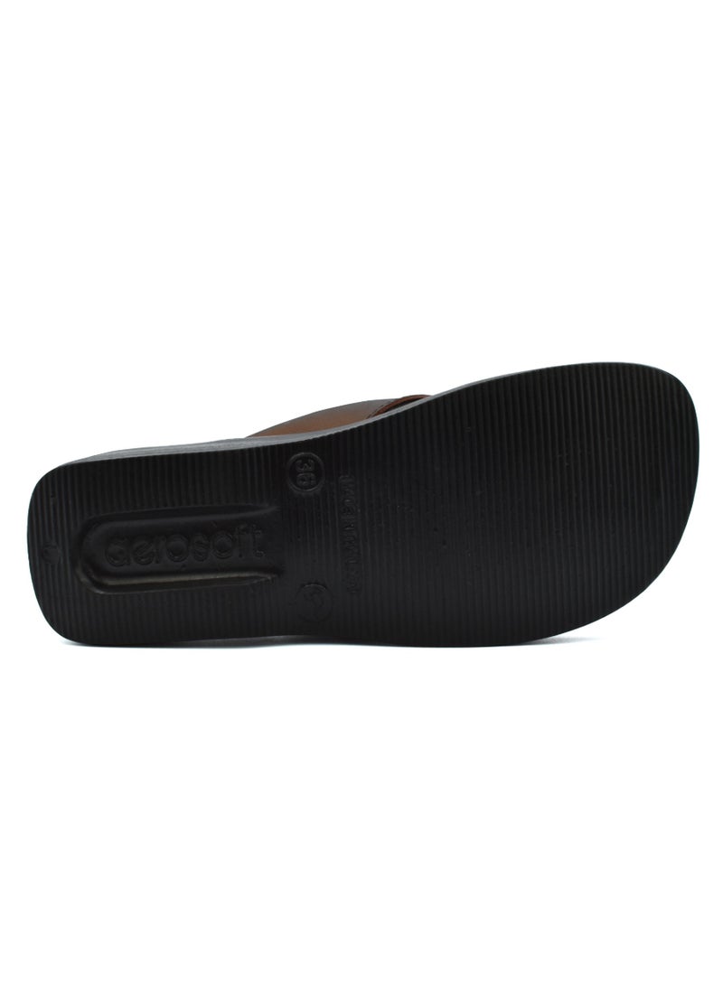 aerosoft AEROSOFT A0846 LADIES BROWN SLIPPERS  - Image 5